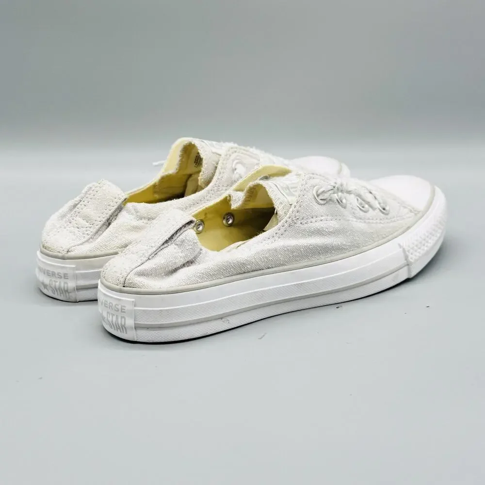 Converse Shoes Womens 7 Gray Chuck Taylor All Star 2 Slip On Mule Sneakers - Picture 7 of 10